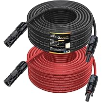 Amazon.co.jp: LVYUAN ソーラーケーブル 4sq 11AWG 長さ20m 最大電流約